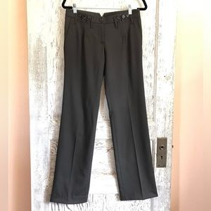 Dolce & Gabbana Virgin Wool Slacks Dark Brown 40